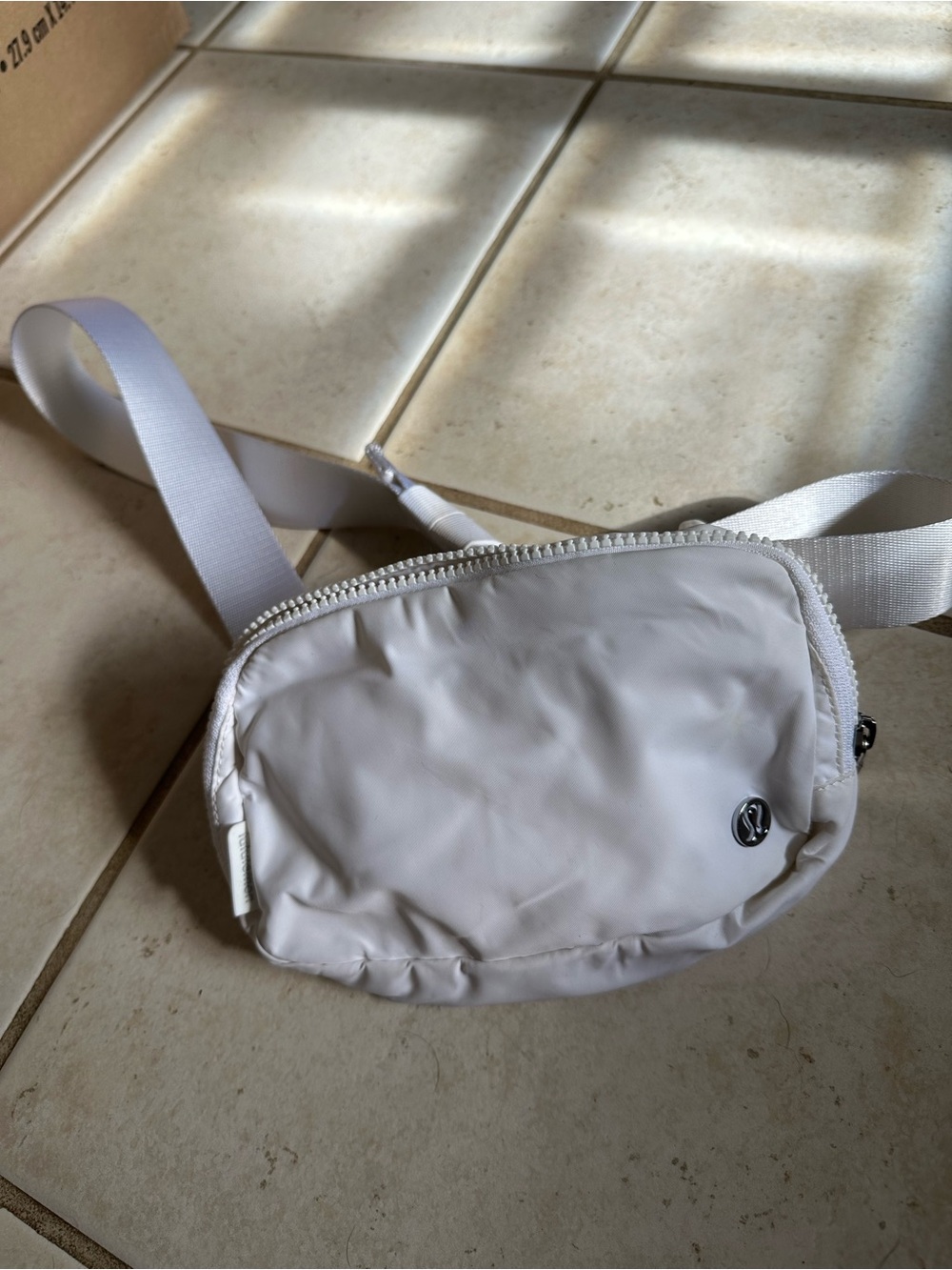 lululemon athletica White Belt Bag with Adjustable Strap